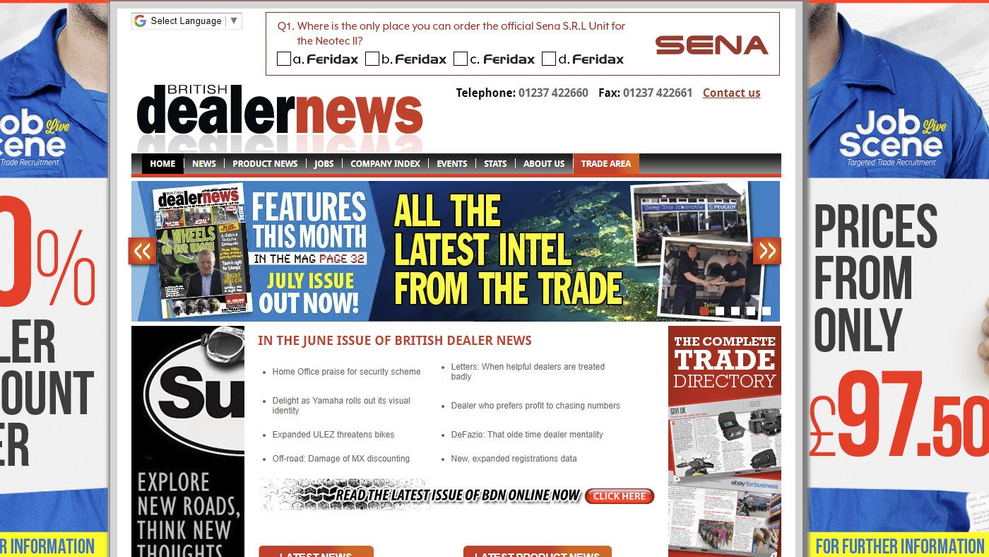 Proud to appear in British Dealer News