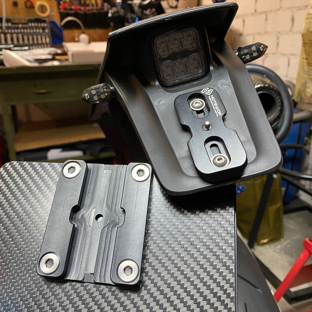 Enduro Motorbike Number Plate Pro Small Model