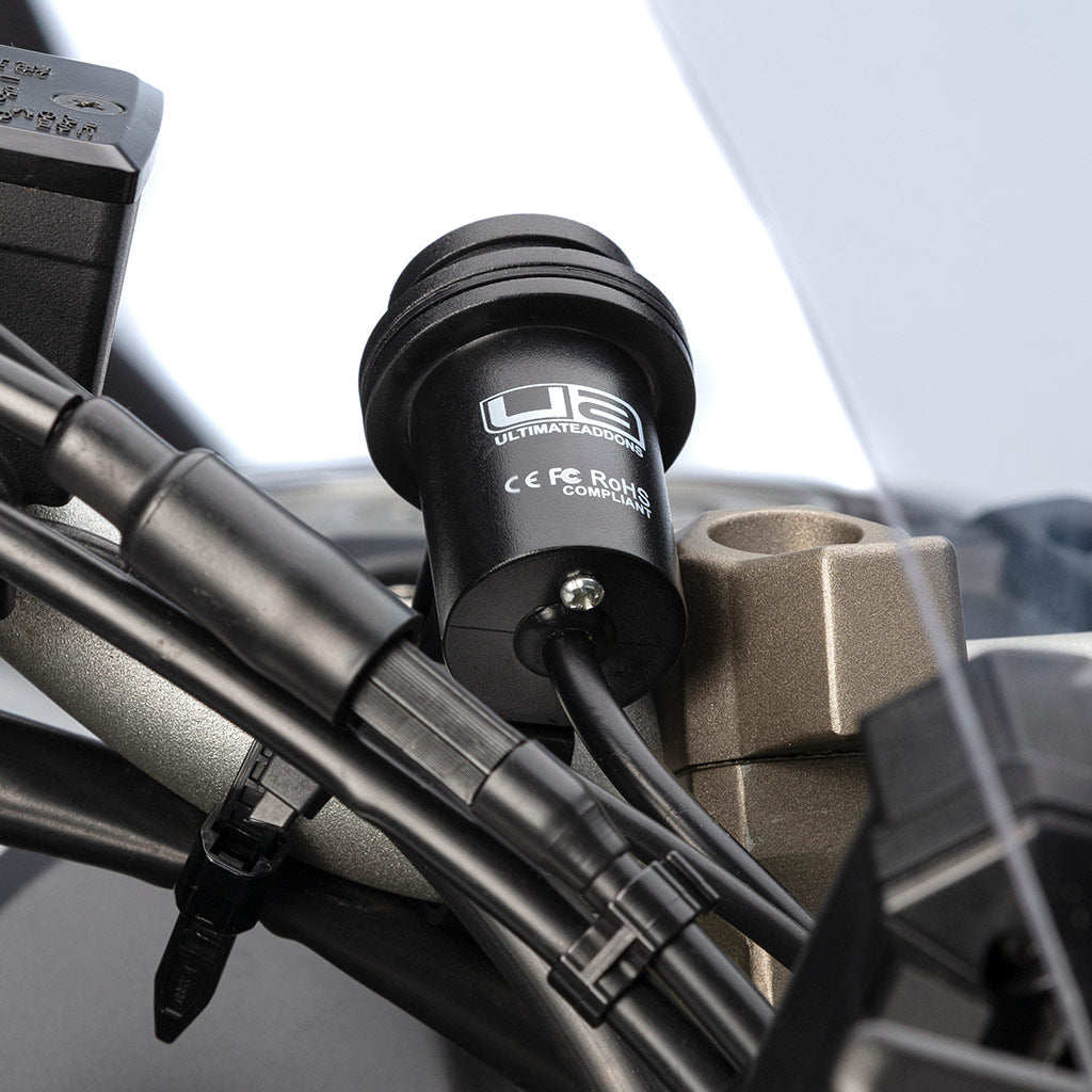 Dual USB Handlebar Hardwire Charger