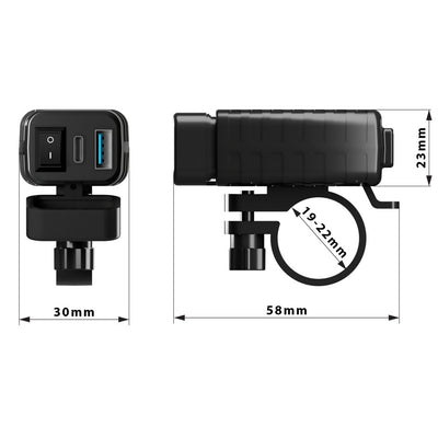 Motorcycle SAE Hardwire Charger for phones