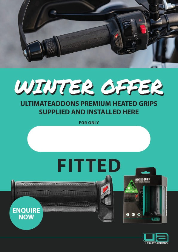 UA Heated Grips Winter Installation Offer Poster