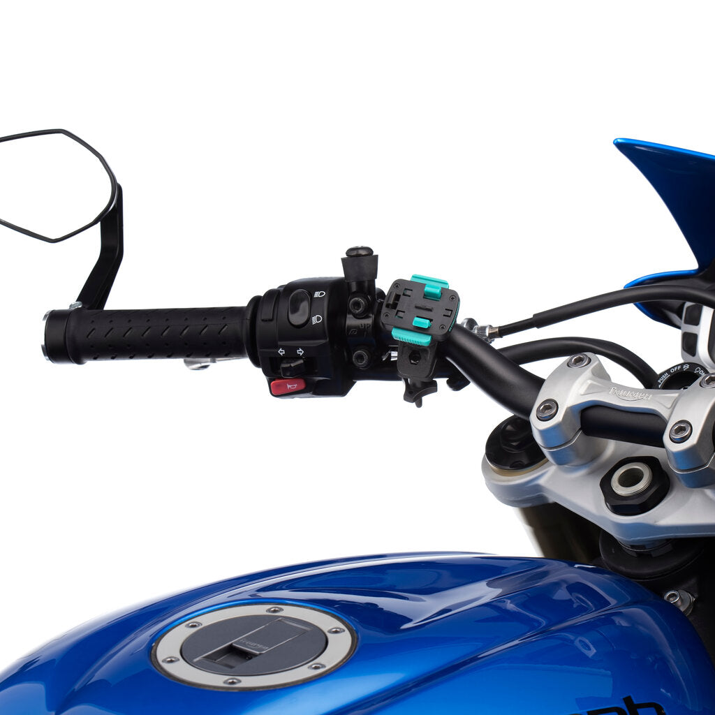 Quick Release Handlebar Mount with Mirror Attachment