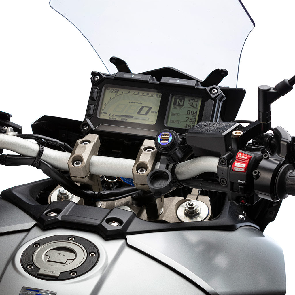 Dual USB Handlebar Hardwire Charger