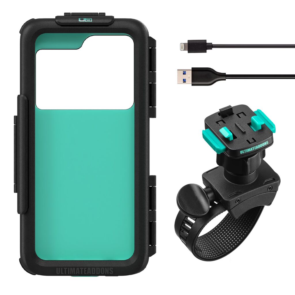 Tough Case Motorcycle Handlebar Kit with Helix Swivel Mount