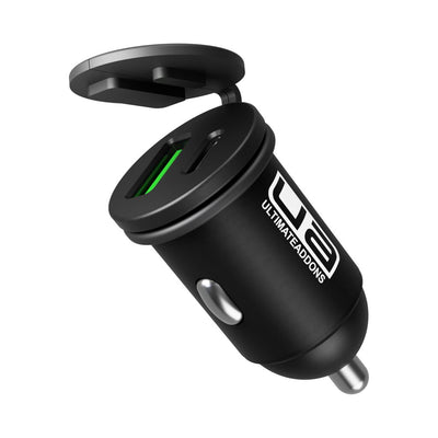 Fast Charge Mini Dual USB + TYPE C DC Motorcycle DC Charger