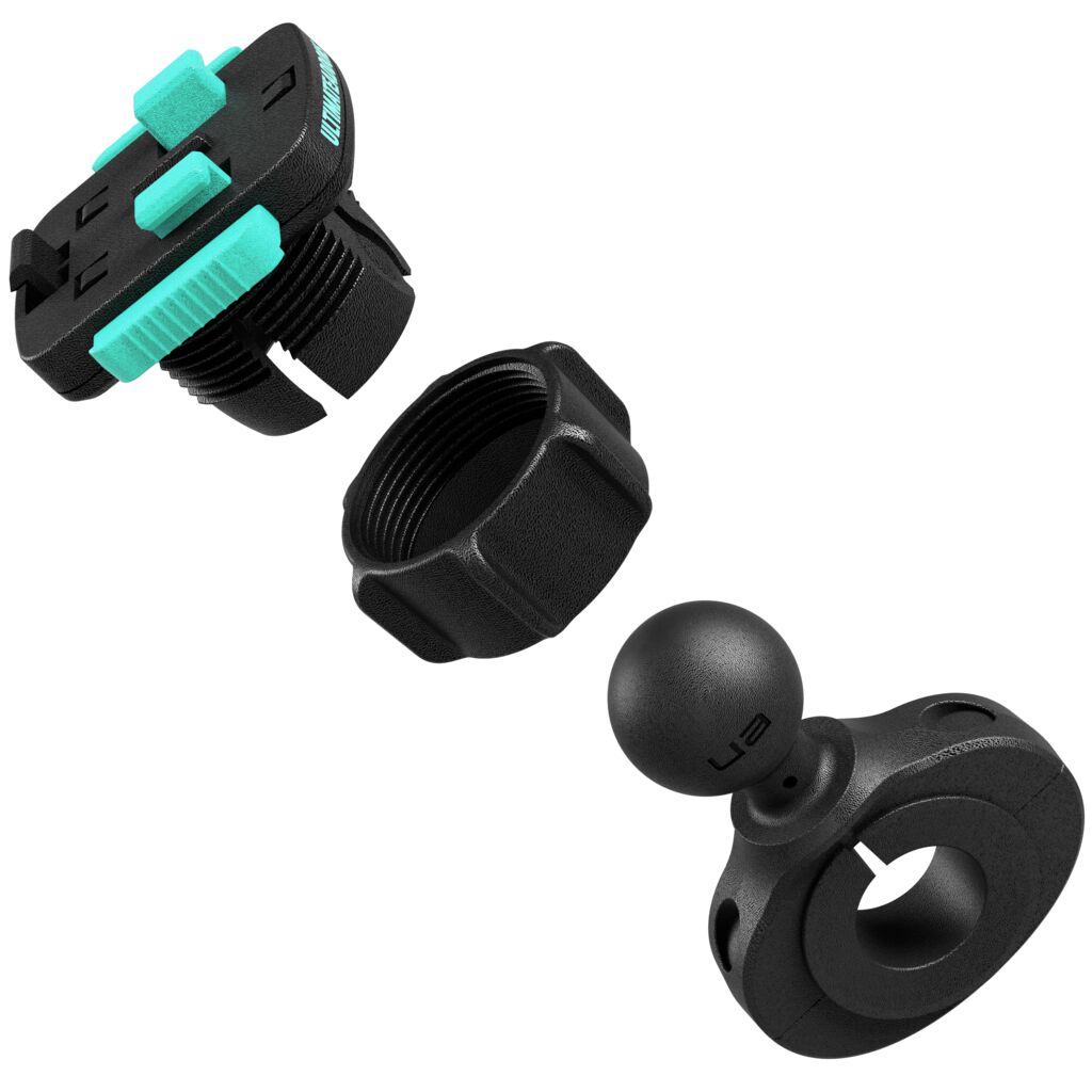 Ultimateaddons Handlebar 1" Ball Mount with 3 Prong Adapter