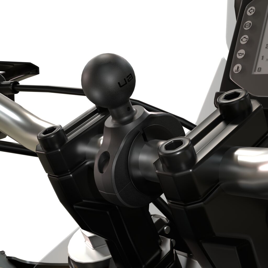Ultimateaddons Handlebar 1" Ball Mount with 3 Prong Adapter